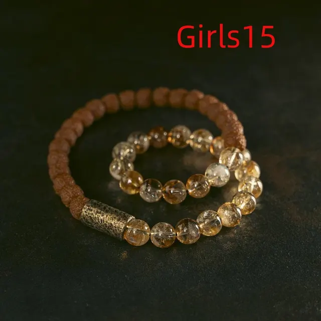Original Retro Personalized Natural Color LCD Double Circle Bracelet Girls15 - Shop at LoveMi