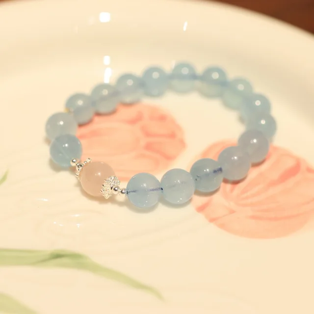 Pearl Accessories Fengjiu DIY Bracelet For Women Pink Crystal Simple - Shop at LoveMi