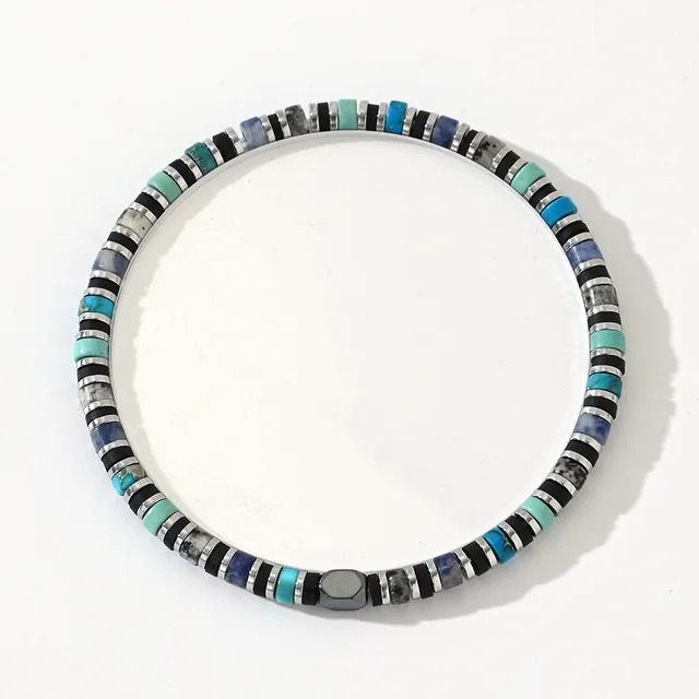 New Bohemian Cylindrical Semi precious Stone Bracelet Bb24062013A - Shop at LoveMi