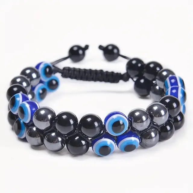 New Autumn Winter Retro Natural Green Gold Stone Bracelet Green Gold Stone Bracelet - Shop at LoveMi