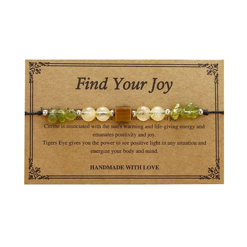 European And American Stone Beaded Bracelet Original Design - Green - View 1