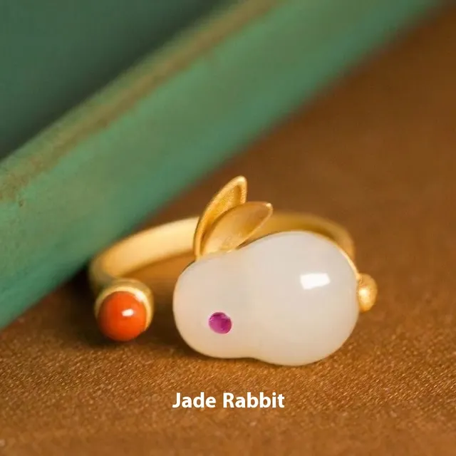 Jade Hare Bracelet For Women Special interest Design Jade Hare Ring - Shop at LoveMi