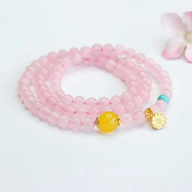 New Golden Pi Xiu Classic Style Bracelet Pink Crystal Bracelet - Shop at LoveMi