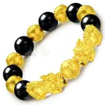 6 Black Beads Double Pixiu