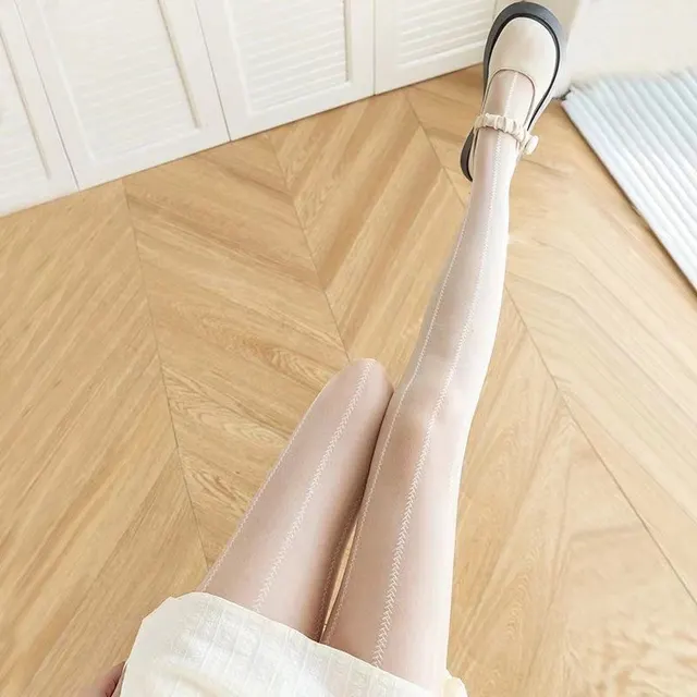 Women's Pattern Love All match Stockings Panty hose Sexy Girl Skin Beauty Socks White - Shop at LoveMi