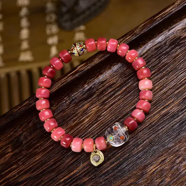 Full Blood Collectables autograph Bracelet Barrel Beads Accessories Tibetan Vintage Bracelet Women Type D - Shop at LoveMi