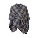 Blue Plaid Shawl
