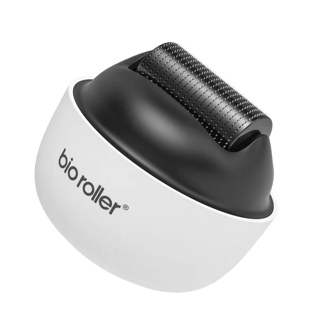 Men's Portable Hair Growth Beard Roller Microneedles G4 White - Shop at LoveMi