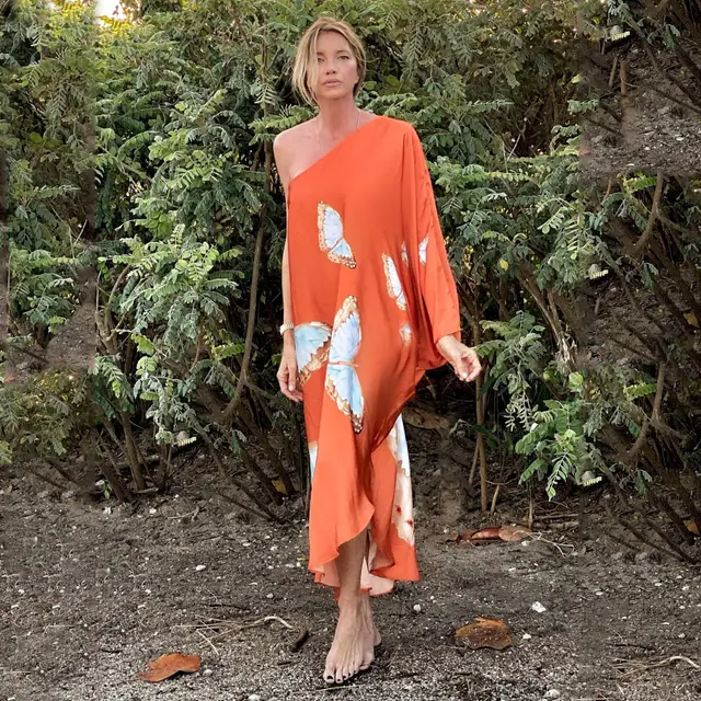 Beach Holiday Floral Print Loose Swing Dress Picture 4 - Shop at LoveMi