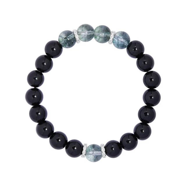Micro Glass Bead Accessories Black Bracelet Black - Shop at LoveMi