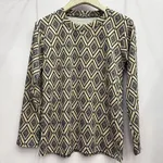 Skin-friendly Cotton Printed Long Sleeve Western Style Youthful-looking Loose Top - Color 2 - View 1