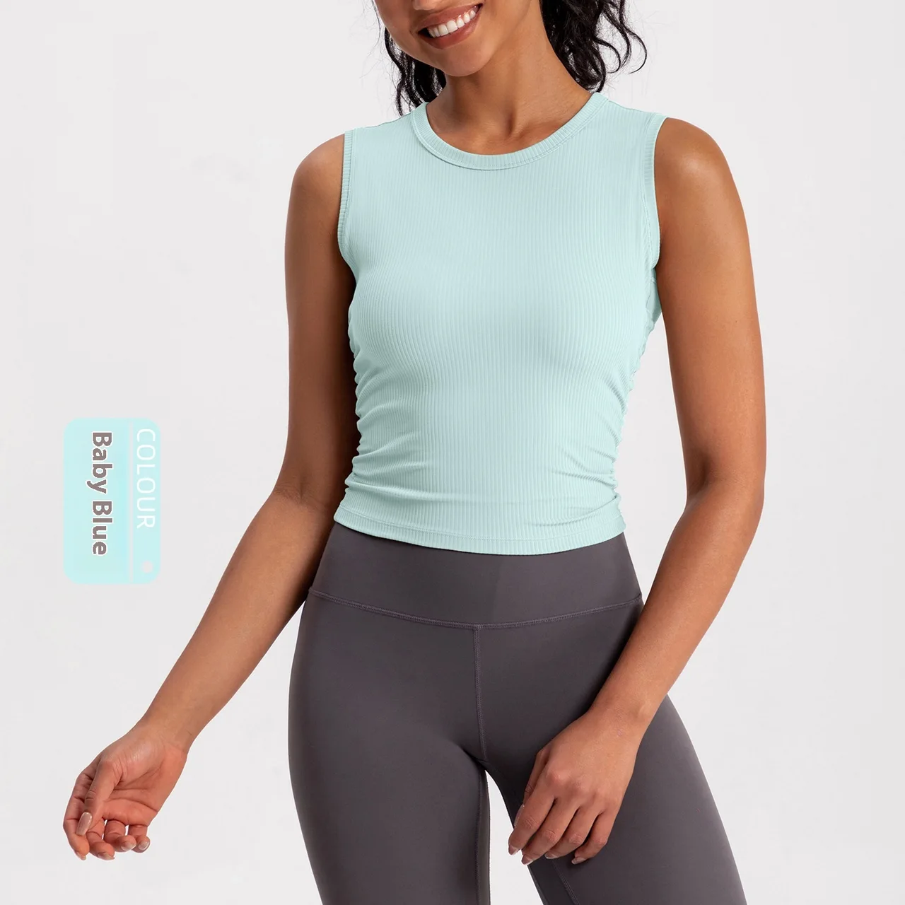 Women's Outer Wear Fold Movement Vest - Baby Blue