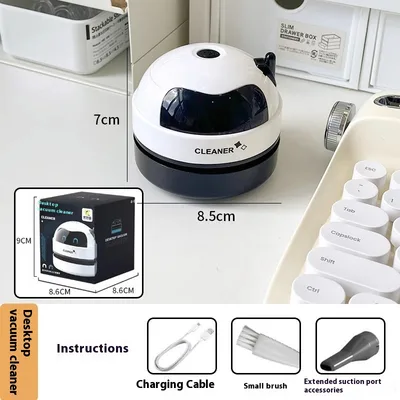 Vacuum Electric Usb Charging Handheld Desktop Cleaner 8301 Black - Shop at LoveMi