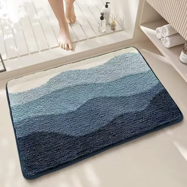 Cashmere Carpet Floor Mat With Plastic Bottom Resistant To Dirt Sky And Sea - Shop at LoveMi