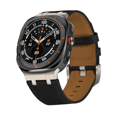 Crazy Horse Leather Top Layer Leather Strap Black Titanium Buckle - Shop at LoveMi