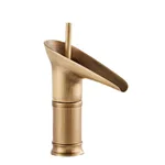 Antique Brass Wine Glass Waterfall Basin Splash-proof Faucet - Antique Short - View 1