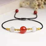 Red Agate Tail Bead