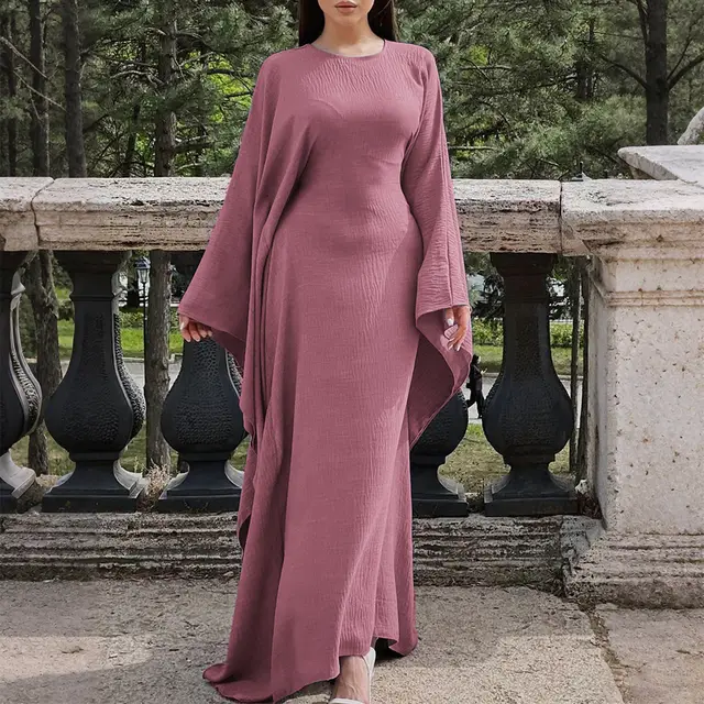 Temperament Pure Color Long Sleeve Dress Women Pink - Shop at LoveMi