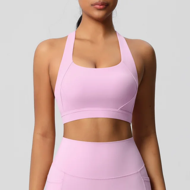 Women's Solid Color Casual Brushed Vest Sports Underwear Cherry Blossom Pink - Shop at LoveMi