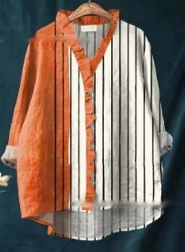 Loose Printed Casual Plus Size Women's Clothing T shirt Melcs41 - Shop at LoveMi