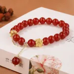 Red Agate Peach Blossom Style