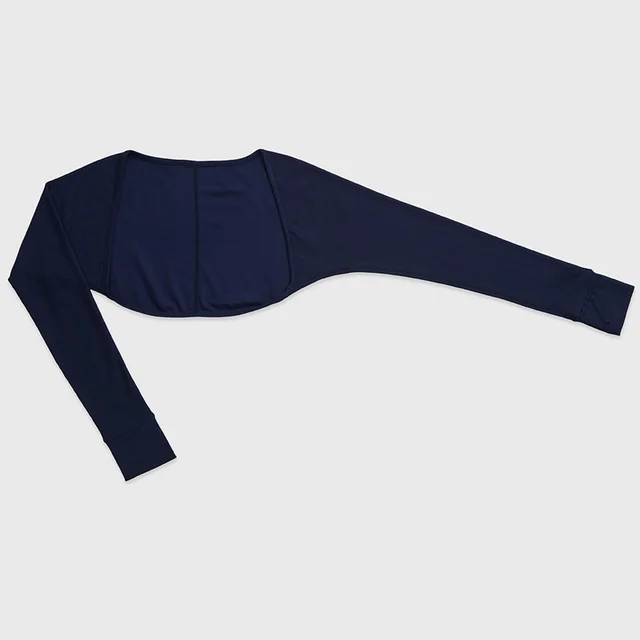 Korean Style Ins Trendy Yoga Clothes Long Sleeve Smock Top Purplish Blue - Shop at LoveMi