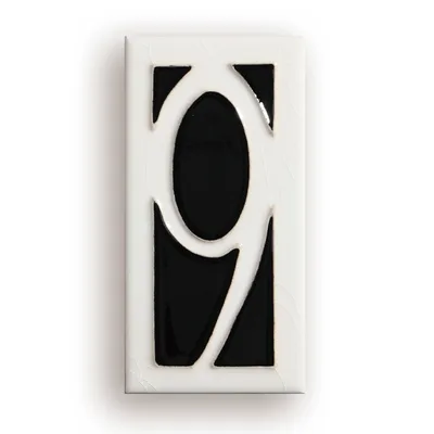 Handmade Enamel Art Ceramic Retro Doorplate Identification Number Style 9 - Shop at LoveMi