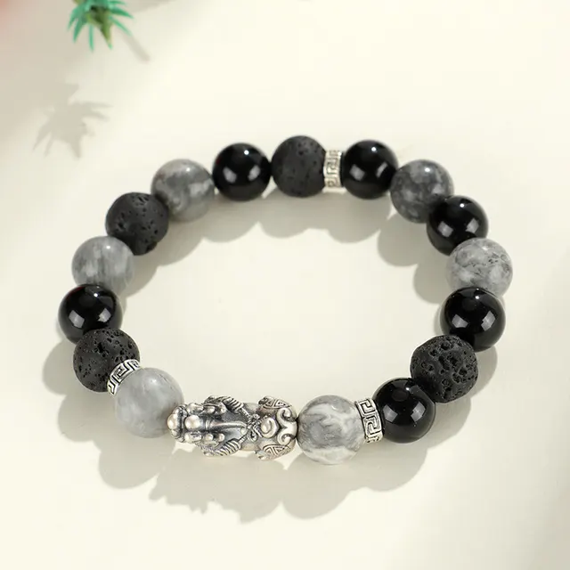 New 999 Silver National Trendy Style Beaded Women's Bracelet Silver Lucky Fortune Bracelet - Shop at LoveMi