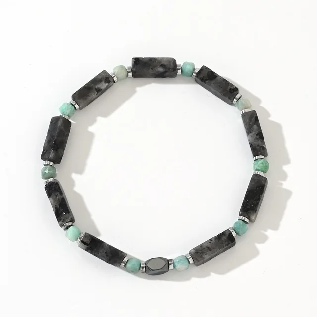 Natural Semi precious Stone Beads String Men's Bracelet Bb24061106A - Shop at LoveMi