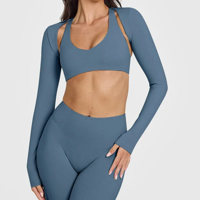 Ladies Wear Sports Cardigans And Yoga Shawls Grayish Blue - Shop at LoveMi