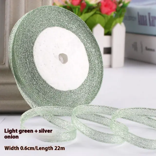 Colored Bands Gift Packaging Bow Ribbon Light Green Onion - Shop at LoveMi