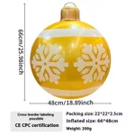 Gold Snowflake Christmas Ball