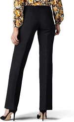 High Waist Loose Elastic Straight Casual Women's Pants - Black
