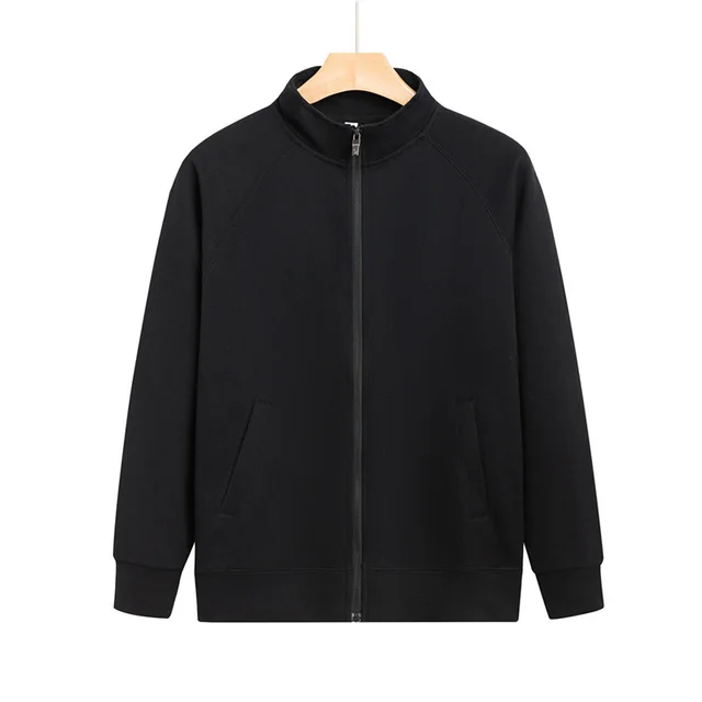Zipper Chenille Cotton Men's And Women's Coats Black - Shop at LoveMi