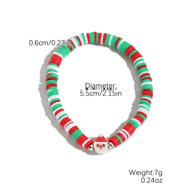 European And American New Christmas Bracelet Pendant S23081 Elderly Polymer Clay - Shop at LoveMi