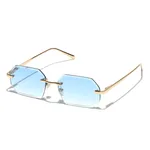Gold Frame Double Blue