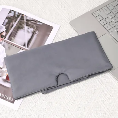 Shading Soundproof Sleep Lunch Break Breathable And Simple Gravity Eye Mask Headscarf Gray - Shop at LoveMi