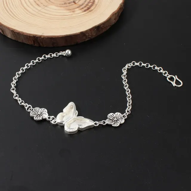 Artificial Miao Silver Ethnic Style Eardrop Frame Diy Bracelet Clover 1476 Models - Shop at LoveMi