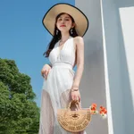 Summer Women's Swimsuit Pure Desire Style New Popular Sexy Backless - White