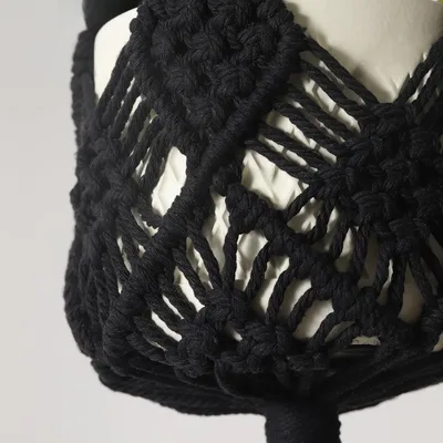 Household Minimalist Gardening Woven Flower Pot Black - Shop at LoveMi