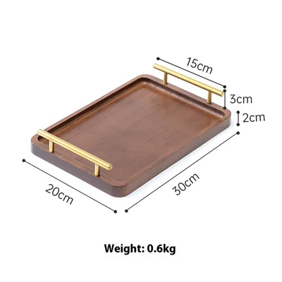 Barbecue Plate Bamboo Tray For Barbecue Shop Brown Handle - Shop at LoveMi