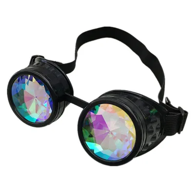 Fashion Personality Retro Gothic Steampunk Glasses Black - Shop at LoveMi