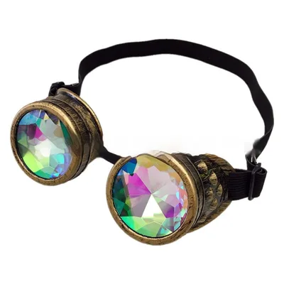 Fashion Personality Retro Gothic Steampunk Glasses Brass - Shop at LoveMi