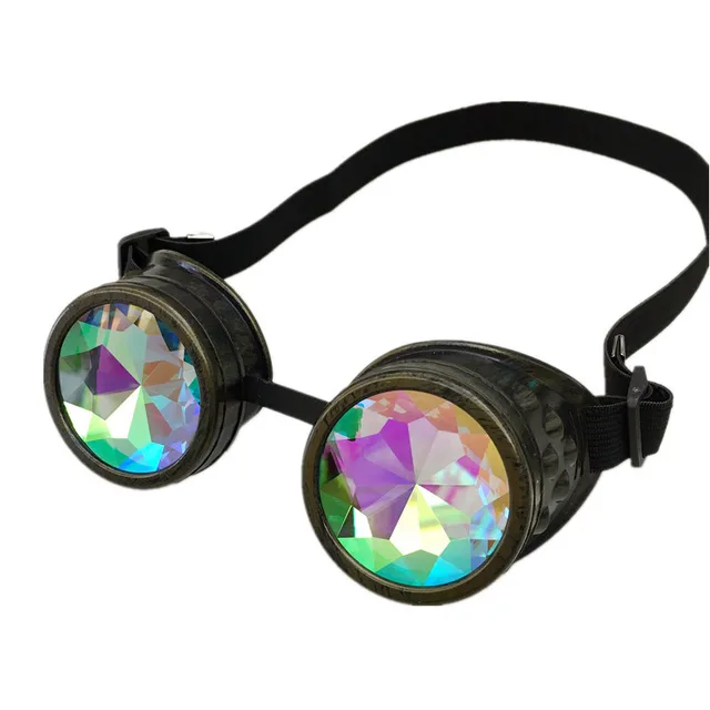 Fashion Personality Retro Gothic Steampunk Glasses Bronze - Shop at LoveMi
