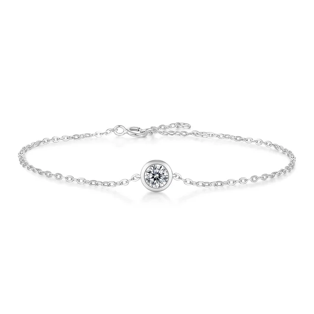 Niche Accessories Temperament Moissanite Perception Bubble Bracelet Silver 50 Points - Shop at LoveMi