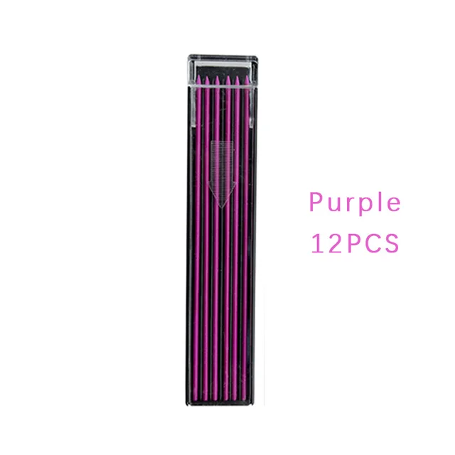 Boxed Pencil Refill Erasable Mechanical Pencil Replacement Lead Drawing Painting Purple - Shop at LoveMi