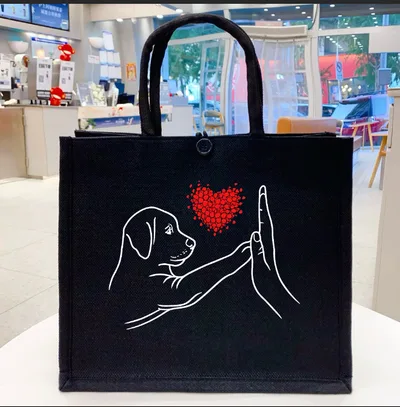 Large Capacity Teachers' Day Element Printed Tote Bag Color 4 - Shop at LoveMi