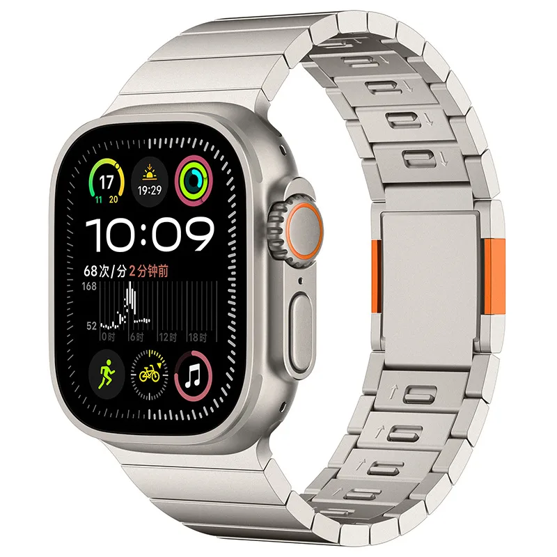 Fashion Magnetic Buckle Steel Watch Strap Titanium Color - Shop at LoveMi