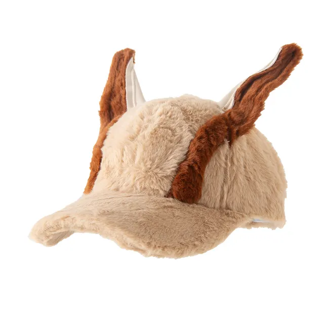 Cute Fallwinter Baseball Cap Doberman Pinscher Plush Dog Ear Hat Khaki - Shop at LoveMi