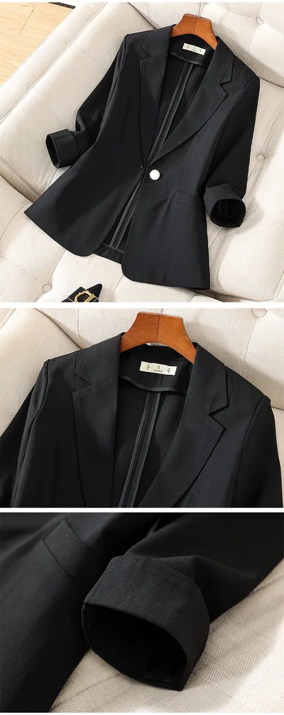 Coat For Women New Summer High grade Temperament Top Half Sleeve Black - Shop at LoveMi